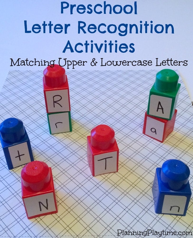 Preschool Letter Recognition Activities Planning Playtime