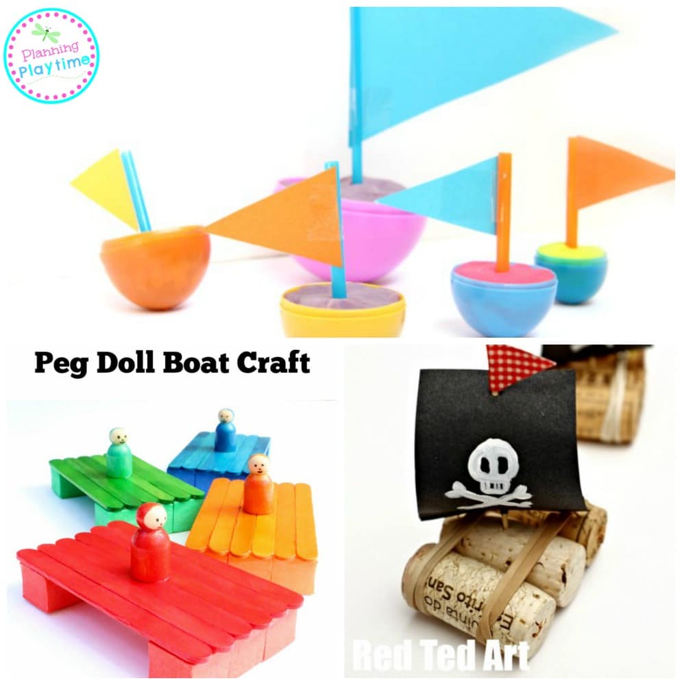 15 Fun Boat Crafts for Kids - and they all float.