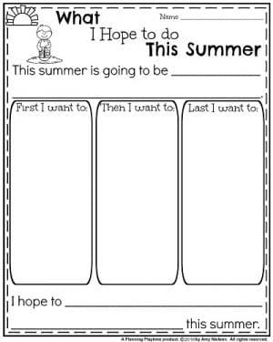 End of the Year Writing Prompts - Planning Playtime