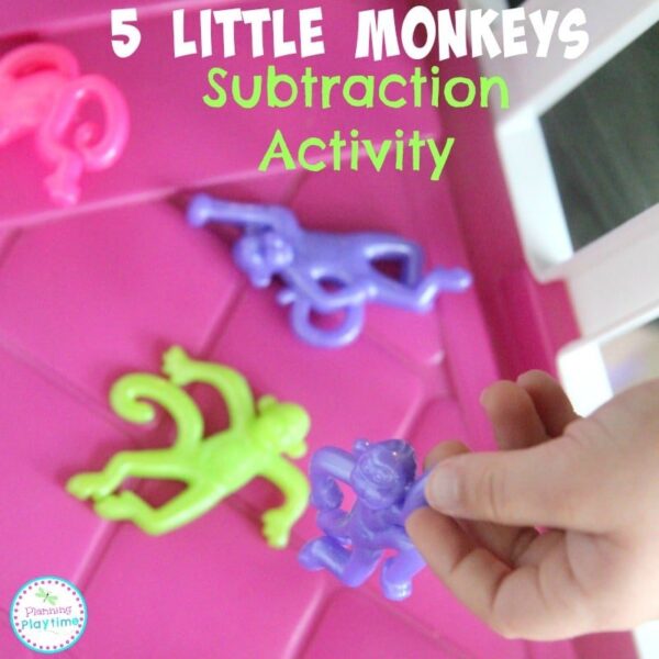 5 Little Monkeys Subtraction Activity - Planning Playtime