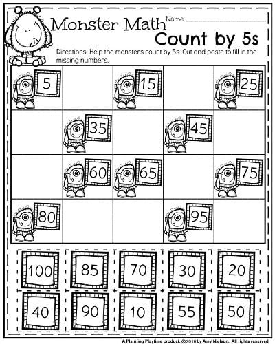 October First Grade Worksheets - Planning Playtime