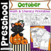 Low Prep Preschool Worksheets for October