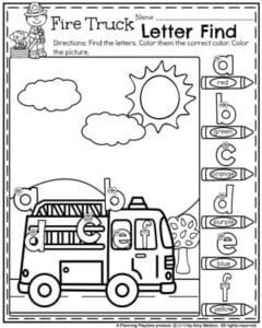 Back to School Preschool Worksheets - Planning Playtime