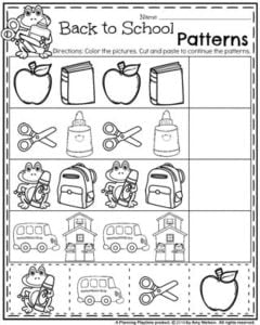 Back To School Preschool Worksheets Planning Playtime