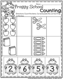 Back to School Preschool Worksheets - Planning Playtime