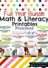 Download Preschool Worksheets The Year Bundle Planning Playtime