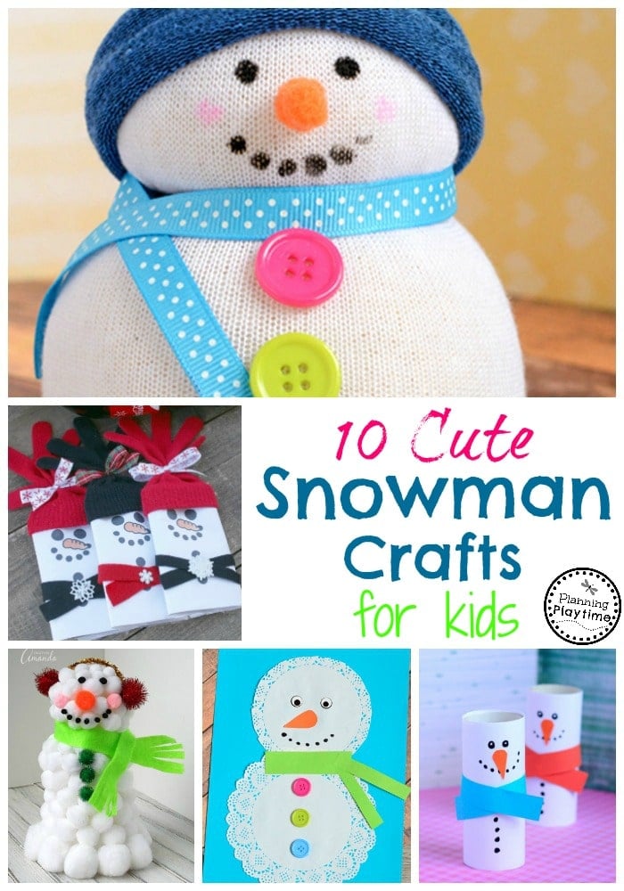 15 Cute Snowman Craft & Food Ideas - Spaceships and Laser Beams