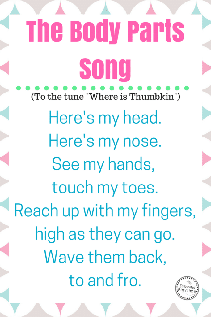 10 Fun Preschool Songs About Body Parts Planning Playtime