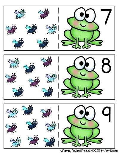 Frog Counting Puzzle for preschool