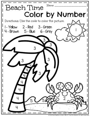 summer preschool worksheets planning playtime