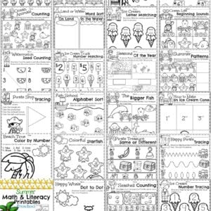 Preschool Worksheets - The Year Bundle - Planning Playtime