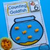 Kindergarten Math Centers - Goldfish Counting Activity.