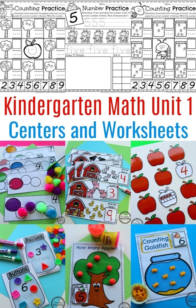 number worksheets planning playtime