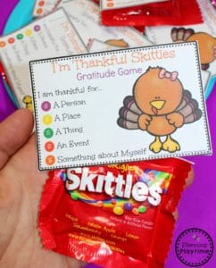Fun Gratitude Game for kids this Thanksgiving.