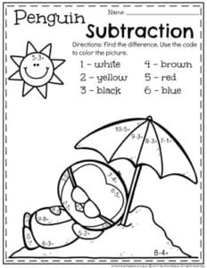 Subtraction Worksheets - Planning Playtime