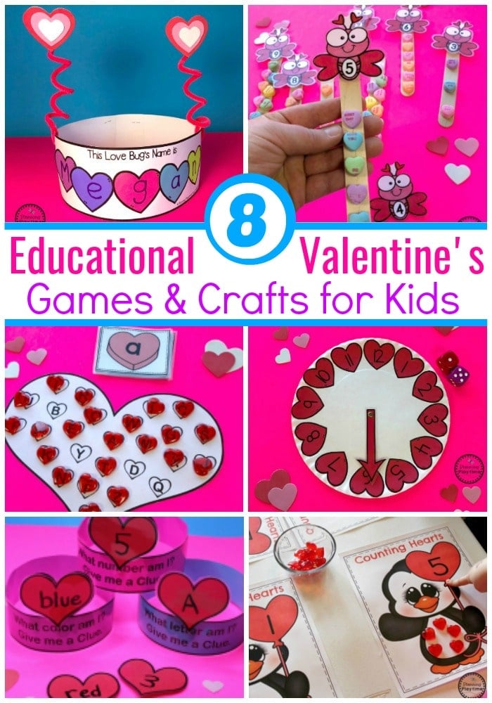 Valentine's Worksheets - Planning Playtime