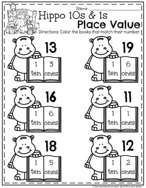 place value worksheets planning playtime