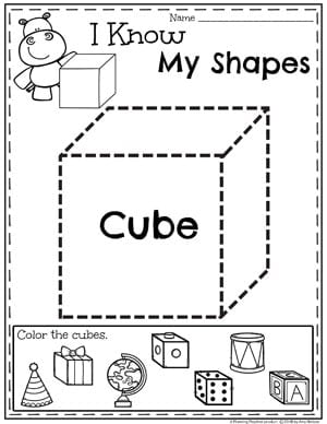 Shapes Worksheets - Planning Playtime