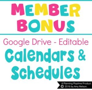 Editable Schedules and Calendars - Google Drive