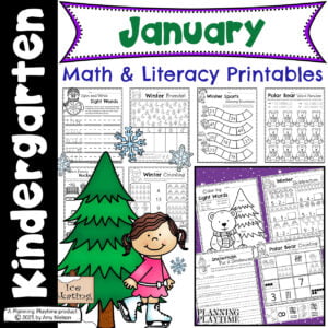 January Kindergarten Worksheets