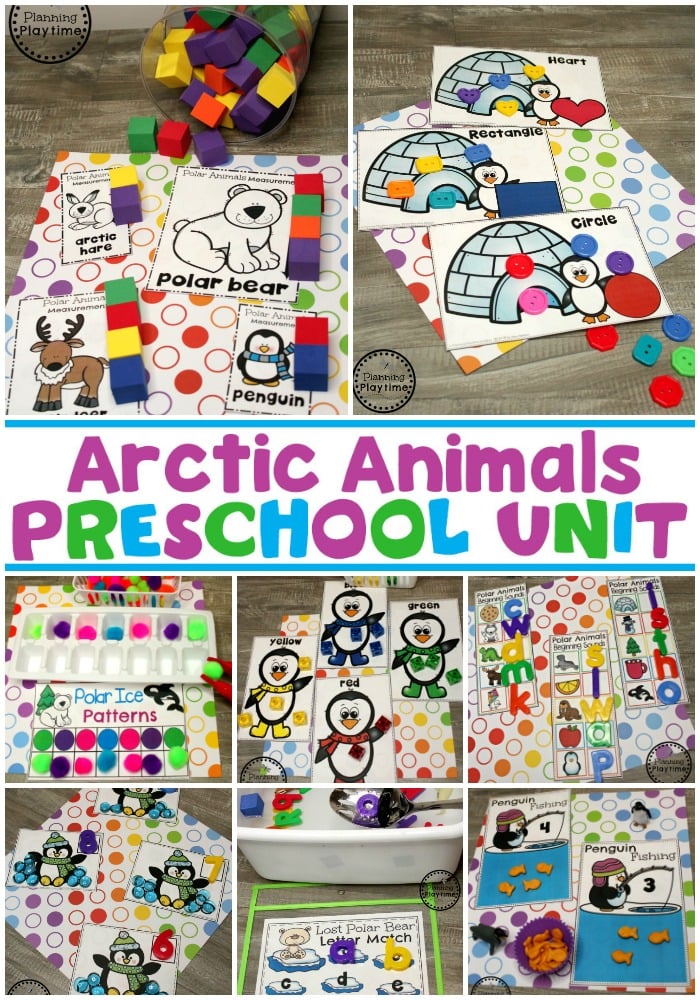 Preschool & Pre-K Polar/Arctic Animals Literacy Activities 