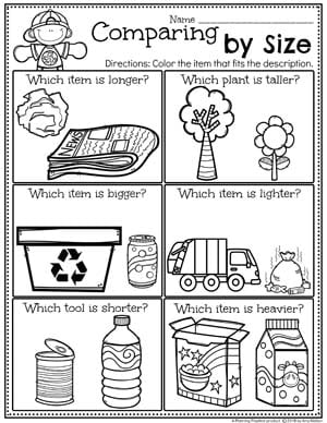 earth day worksheets kindergarten