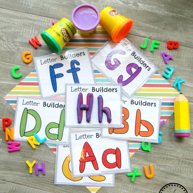 Alphabet Letter Cards - Make it with Playdough. Back to School Preschool Theme. Alphabet Letter Cards - Make it with Playdough. Back to School Preschool Theme.