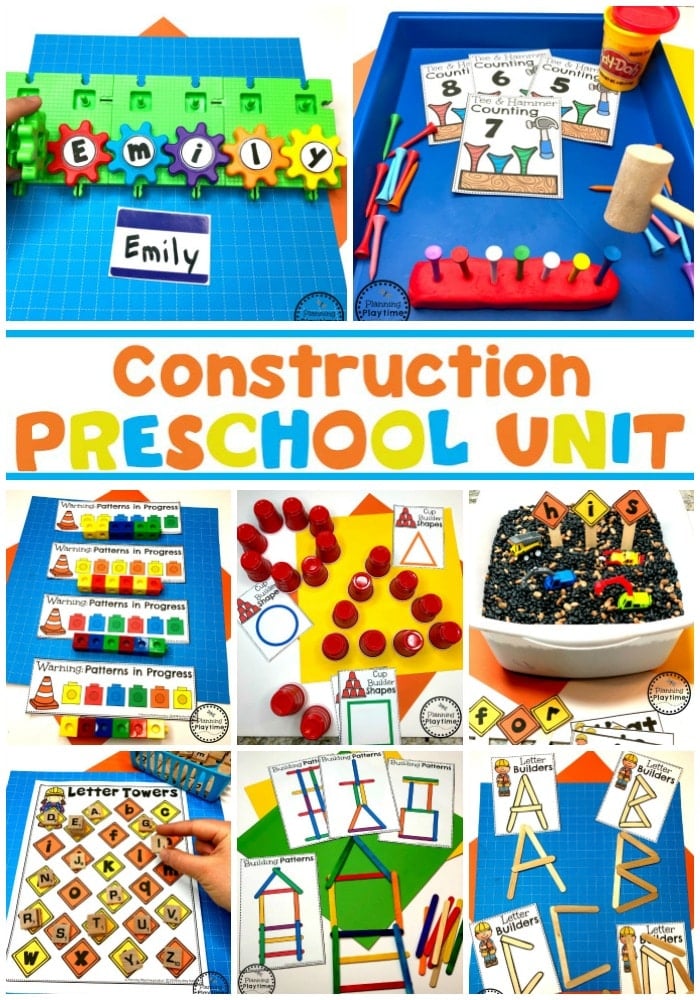 Preschool Construction Theme Planning Playtime