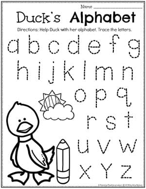 Alphabet Activities — From the Pond