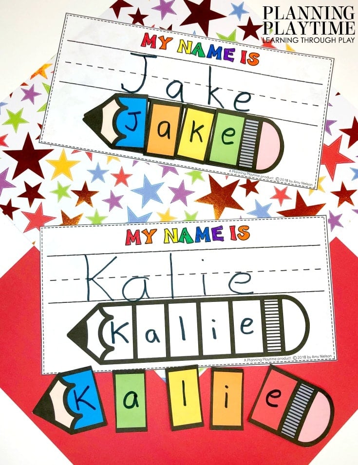 name tracing worksheets planning playtime