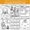 Preschool Activities - Camping Theme | Camping Crafts, Math & Literacy