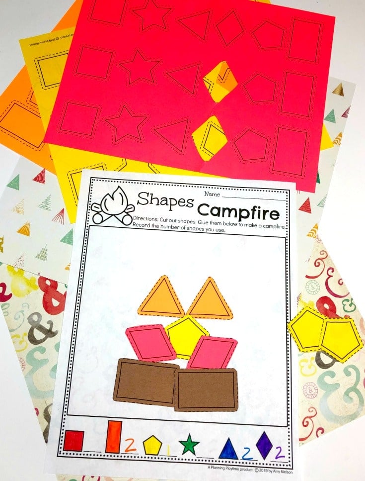 Camp Fun! Playdoh Mats  Word work centers, Camping fun, Camping theme  preschool