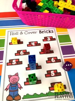 3 Pigs Bricks - Fairy Tale Preschool Binder