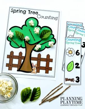 Spring Counting Eyfs Spring Counting Mats - Planning Playtime