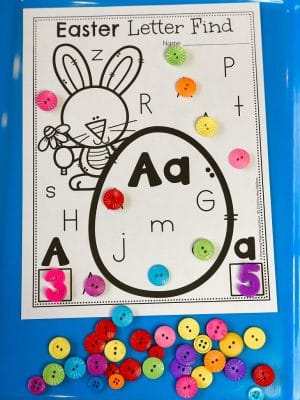A - Letter Find Easter Theme