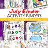Summer Kindergarten Activities Binder