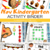 Fall Kindergarten Activity Binder Low Prep Fall Fun