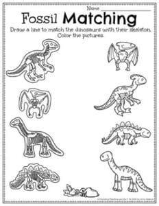 Dinosaur Worksheets Preschool - Planning Playtime