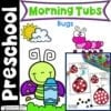 Bug Preschool Moring Tubs #bugs #preschoolbugs #preschoolactivities #morningtub