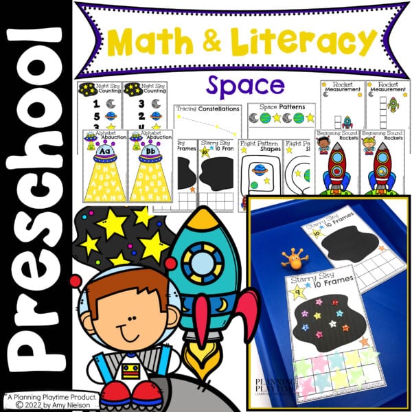 Morning-Tubs-Space Math and Literacy Activities