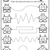 Robot Worksheets - Fine Motor Tracing