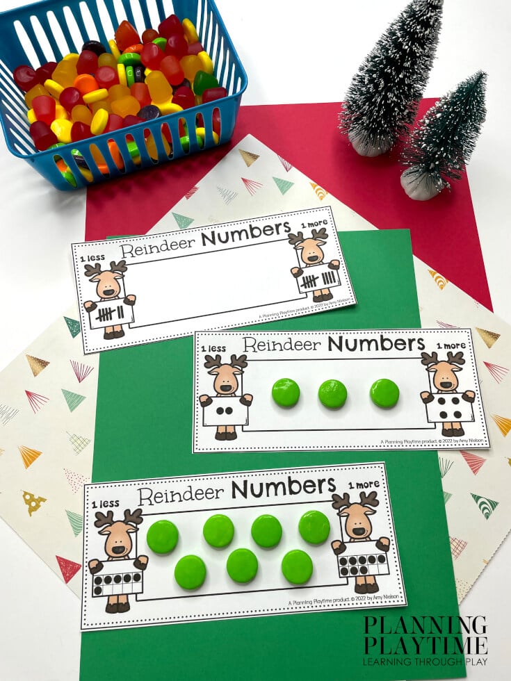 Missing Number Activities Preschool - Christmas Theme