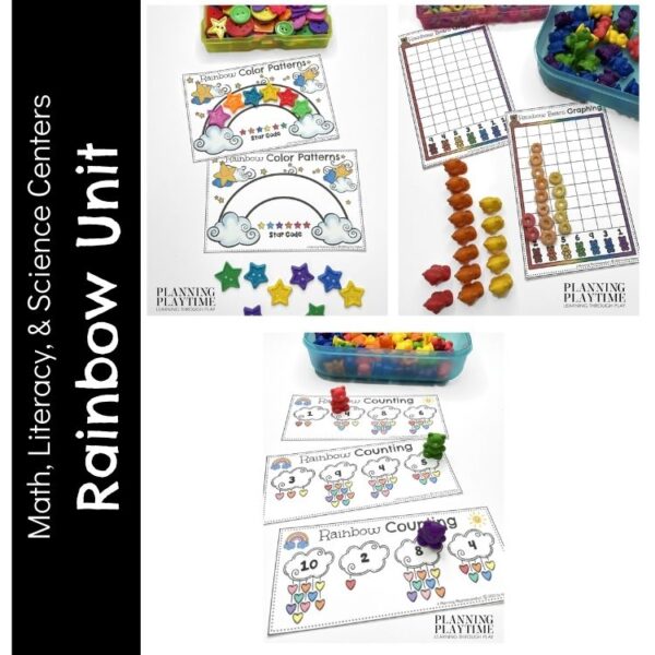 Rainbow Math and Literacy Centers Preschool