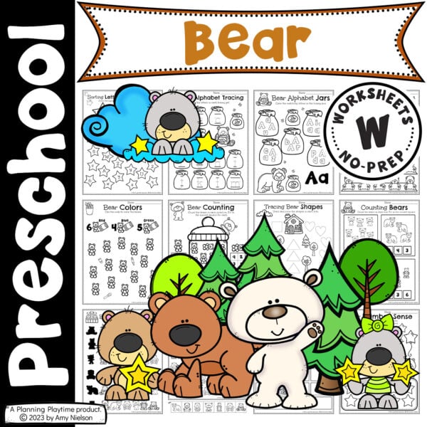 Bear Worksheets for Preschool