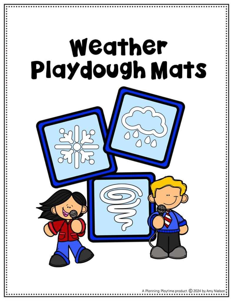 Weather Playdough Mats for Preschool