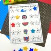 Beginning Sound Activities for Preschool - Patriotic Theme