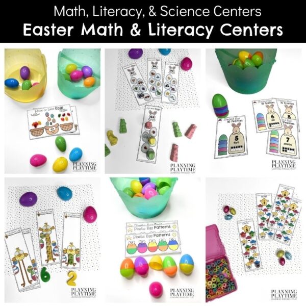 Easter Math & Literacy Morning Tubs