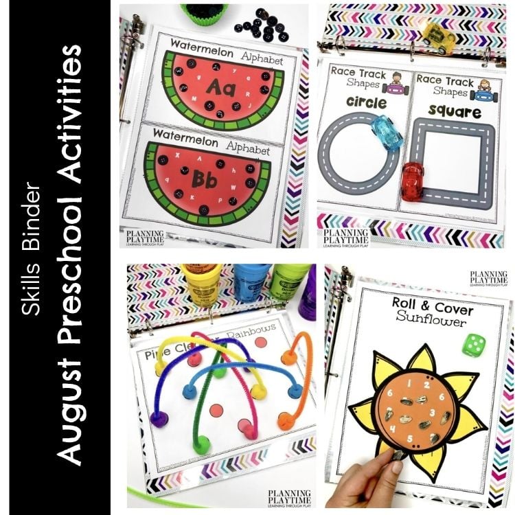 Preschool Activities Binder - August (2)