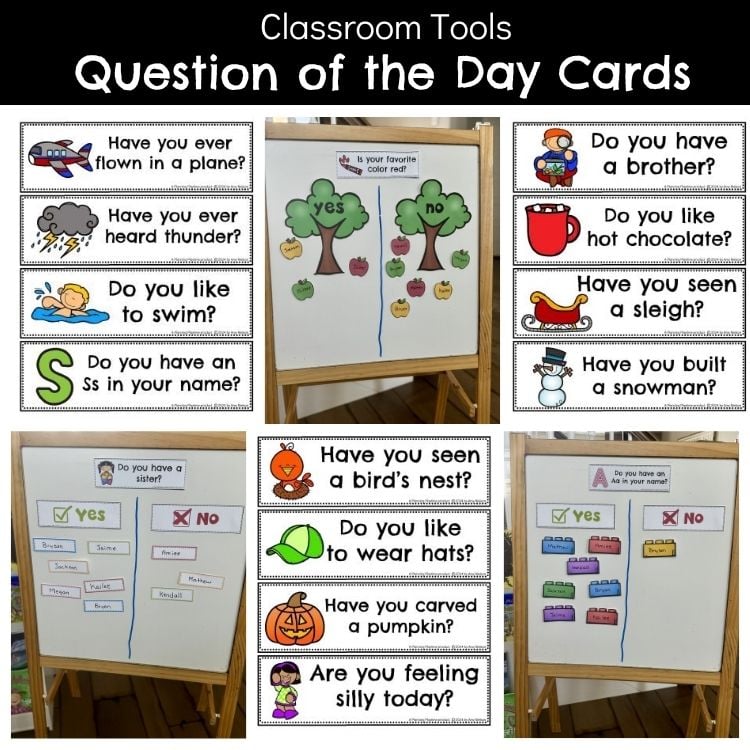 Classroom Tools - Question of the Day Cards