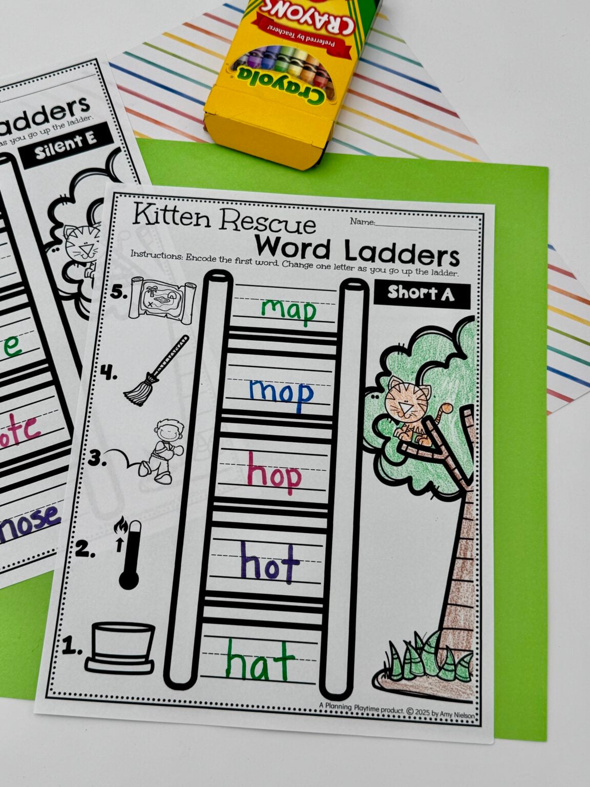 Phonics Word Ladders for Kindergarten | CVC, Digraphs, Blends, Vowels ...